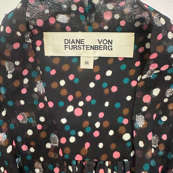 Diane Von Furstenberg Amelie Silk Mini Dress - Picture 2 of 8